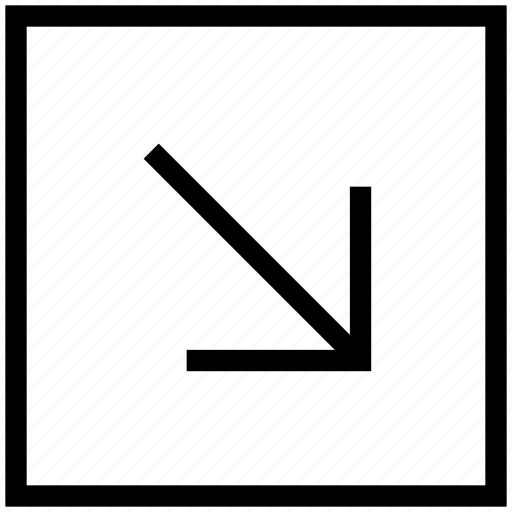 Arrow, diagonal, east, right, right down arrow icon - Download on Iconfinder