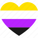 heart, non binary, nonbinary, love, non-binary, flag, enby