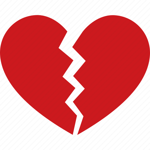 Break, breakup, divorce, heart, heartbreak, separation, broken icon - Download on Iconfinder
