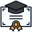 certificate, degree, diploma, university 
