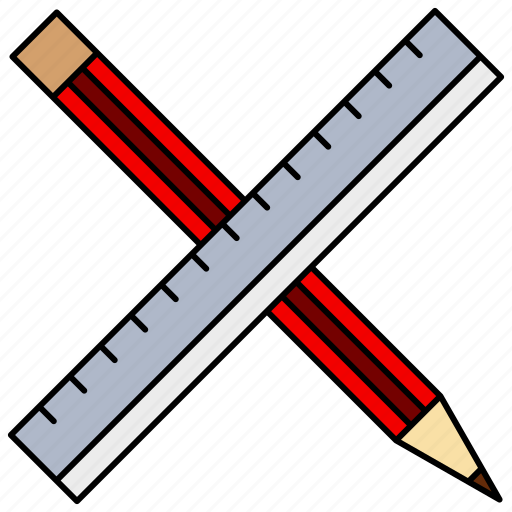 School, material, ruler, pencil icon - Download on Iconfinder
