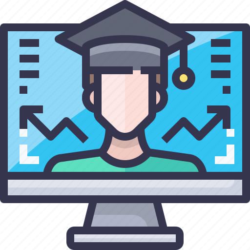 Computer, e, education, learning, online, study icon - Download on Iconfinder