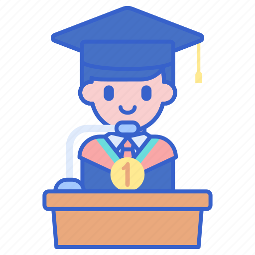 Graduation, student, valedictorian icon - Download on Iconfinder