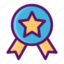 achievement, award, recognition, ribbon, school