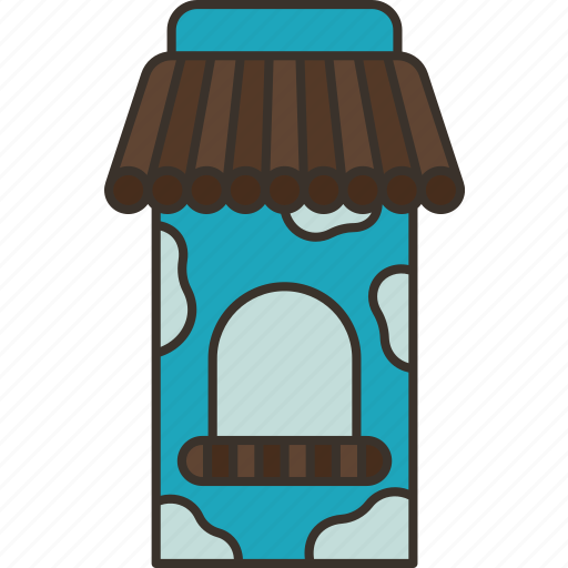 Bird, feeder, carton, crafting, upcycling icon - Download on Iconfinder