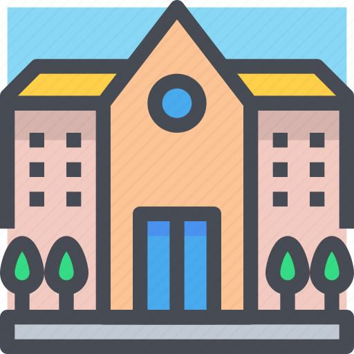 Building, city, construction, education, estate, school, study icon - Download on Iconfinder