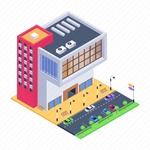City building, commercial building, urban architecture, mall, modern building icon - Download on Iconfinder