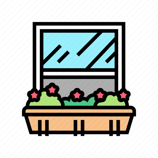 Growing, domestic, plant, window, sill, pot icon - Download on Iconfinder