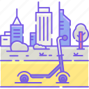 city, electric, scooter, tours