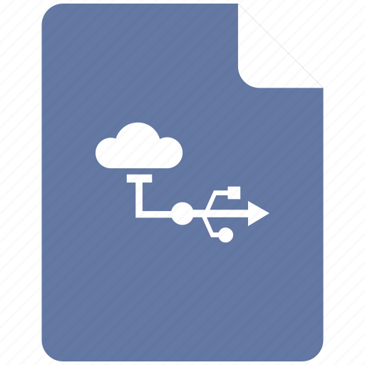 Cloud, data, storage, transfer, usb icon - Download on Iconfinder