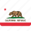 america, california, flag, state 