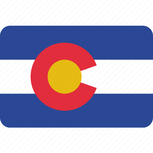 Colorado, flag, state, usa icon - Download on Iconfinder