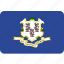 connecticut, flag, state, us 
