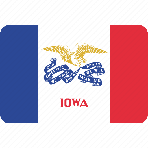 Flag, iowa, state, us icon - Download on Iconfinder