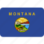 flag, montana, state, usa 