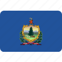 flag, state, usa, vermont