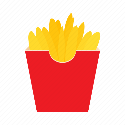 Cartoon, fast, food, french, fry, potato, snack icon - Download on Iconfinder