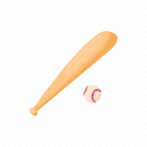 Ball, baseball, bat, cartoon, eague, sport, wood icon - Download on Iconfinder