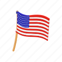 american, cartoon, flag, independence, july, pole, usa