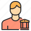 avatar, bank, male, people, profile, user 
