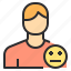 avatar, emotion, male, people, profile, user 