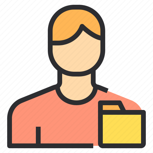 Avatar, folder, male, people, profile, user icon - Download on Iconfinder