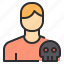 avatar, hacker, male, people, profile, user 