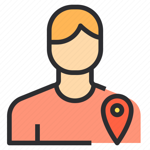Location, male, pointer, user icon - Download on Iconfinder