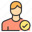 avatar, male, people, profile, safe, user 