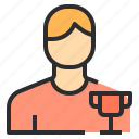 avatar, male, people, profile, trophy, user