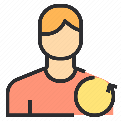 Avatar, male, people, profile, undo, user icon - Download on Iconfinder