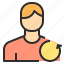 avatar, male, people, profile, undo, user 