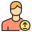 avatar, male, people, profile, upload, user 