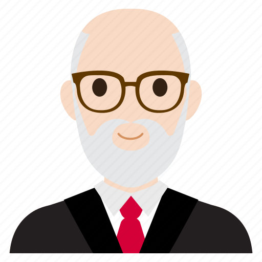 Avatar, business, man, old, suit, teacher, user icon - Download on Iconfinder