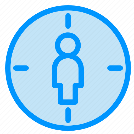 Aim, male, man, target icon - Download on Iconfinder