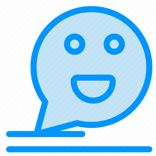 Bubble, chat, comment, happy, mail icon - Download on Iconfinder