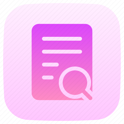 List, search, document, overview icon - Download on Iconfinder