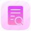 list, search, document, overview 