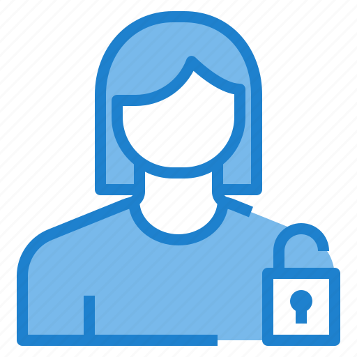 Avatar, female, key, profile, unlock, user icon - Download on Iconfinder