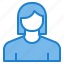 avatar, female, profile, user 
