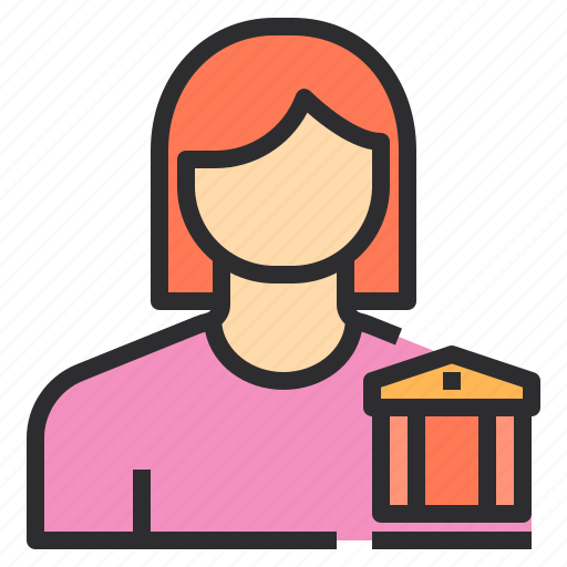 Avatar, bank, female, profile, user icon - Download on Iconfinder