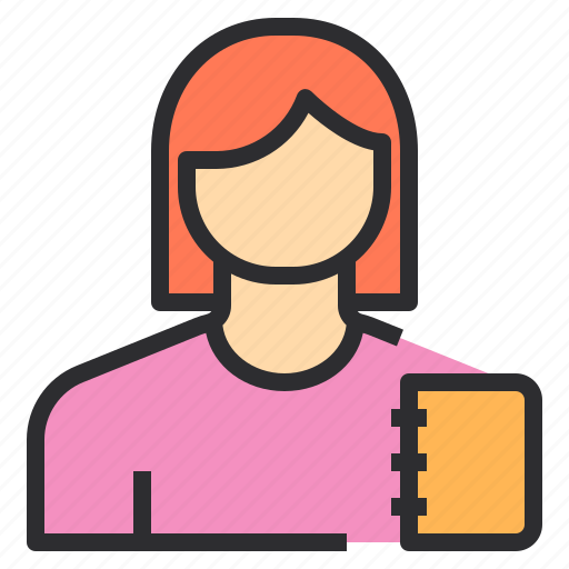 Avatar, book, female, library, profile, user icon - Download on Iconfinder