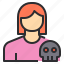 avatar, female, hacker, profile, user 