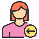 avatar, female, in, profile, user