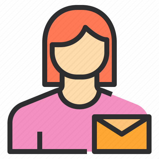 Avatar, email, female, mail, profile, user icon - Download on Iconfinder