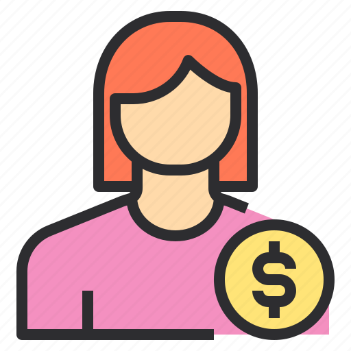 Avatar, business, female, money, profile, user icon - Download on Iconfinder