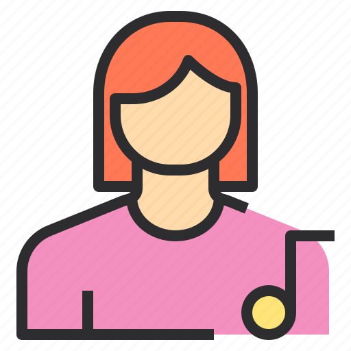 Avatar, entertainment, female, music, profile, user icon - Download on Iconfinder