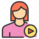 avatar, female, music, profile, user