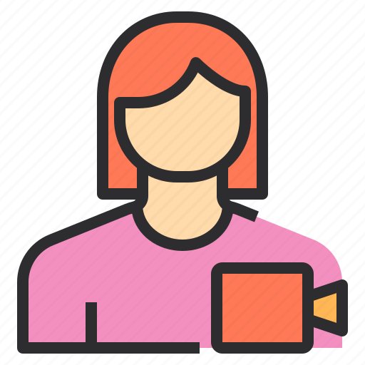 Avatar, female, profile, recorder, user icon - Download on Iconfinder