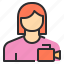 avatar, female, profile, recorder, user, vdo 